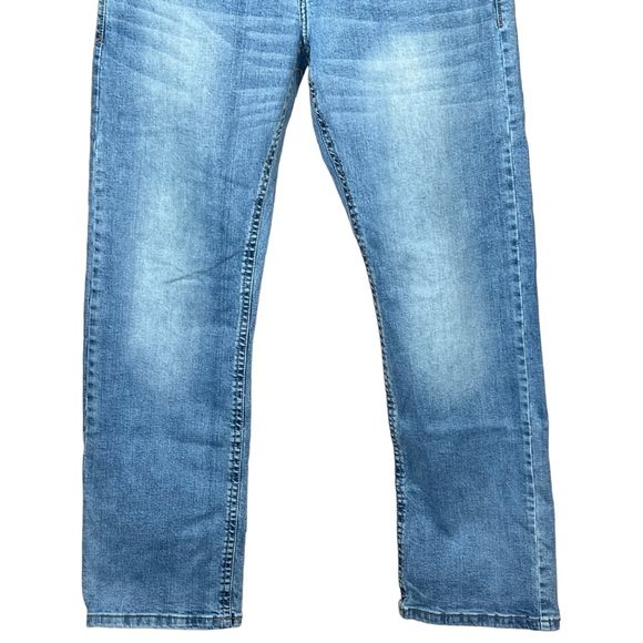 TK AXEL Men’s Slim Boot Medium Wash Jeans With Double Back Pockets 36” X 34” - Picture 4 of 14